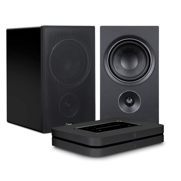 PSB Alpha AM5 Powered Speakers and Bluesound NODE Bundle
